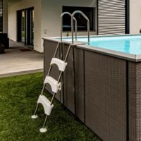 Scaletta di sicurezza per piscina laghetto dolcevita rattan e naked